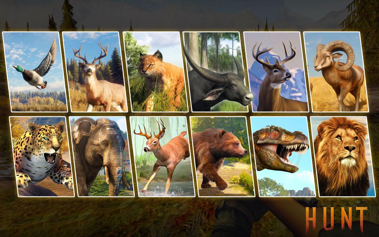 Русская большая пятерка охота. Game Version of animals and accurate Version.
