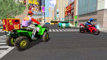 Pizza Delivery Game-Bike Games screenshot 1