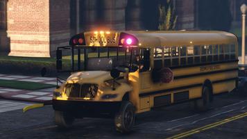 American School Bus simulator Affiche