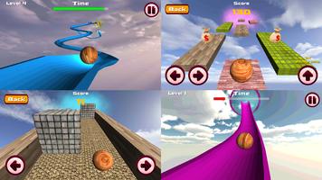 Ball Coaster 3D - roller dash اسکرین شاٹ 1