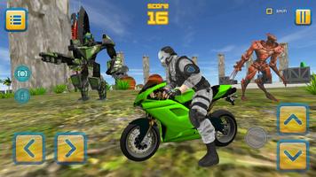 Motorbike Monster Escape 3D poster