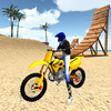 Motocross Playa 3D Saltando icono