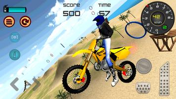 Motocross Strand Springen 3d Screenshot 1