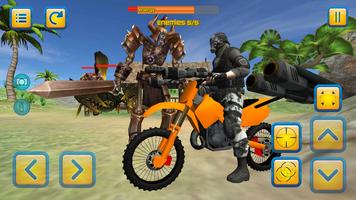 Motorbike Beach Fighter 3D स्क्रीनशॉट 3