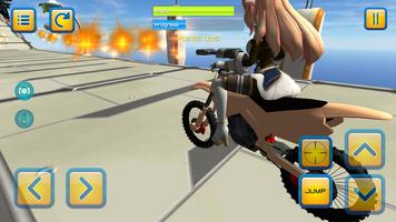 Motorbike Girls Jumping Missio screenshot 1