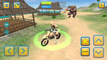 Motorbike Girls Jumping Missio screenshot 2