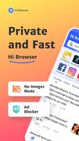 Hi Browser - Private&Fast web Affiche