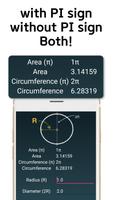 Circle Area Circumference Calc تصوير الشاشة 2