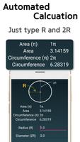 Circle Area Circumference Calc स्क्रीनशॉट 3