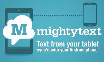 SMS à partir Tablet-MightyText Affiche