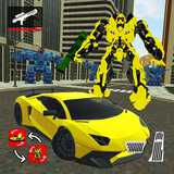 Robot car transform battle icon