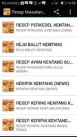 Resep Masakan Kentang screenshot 1