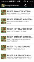 Resep Masakan Seafood capture d'écran 1