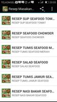 Resep Masakan Seafood capture d'écran 2