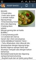 Tahu Bulat Resep Masakan screenshot 1