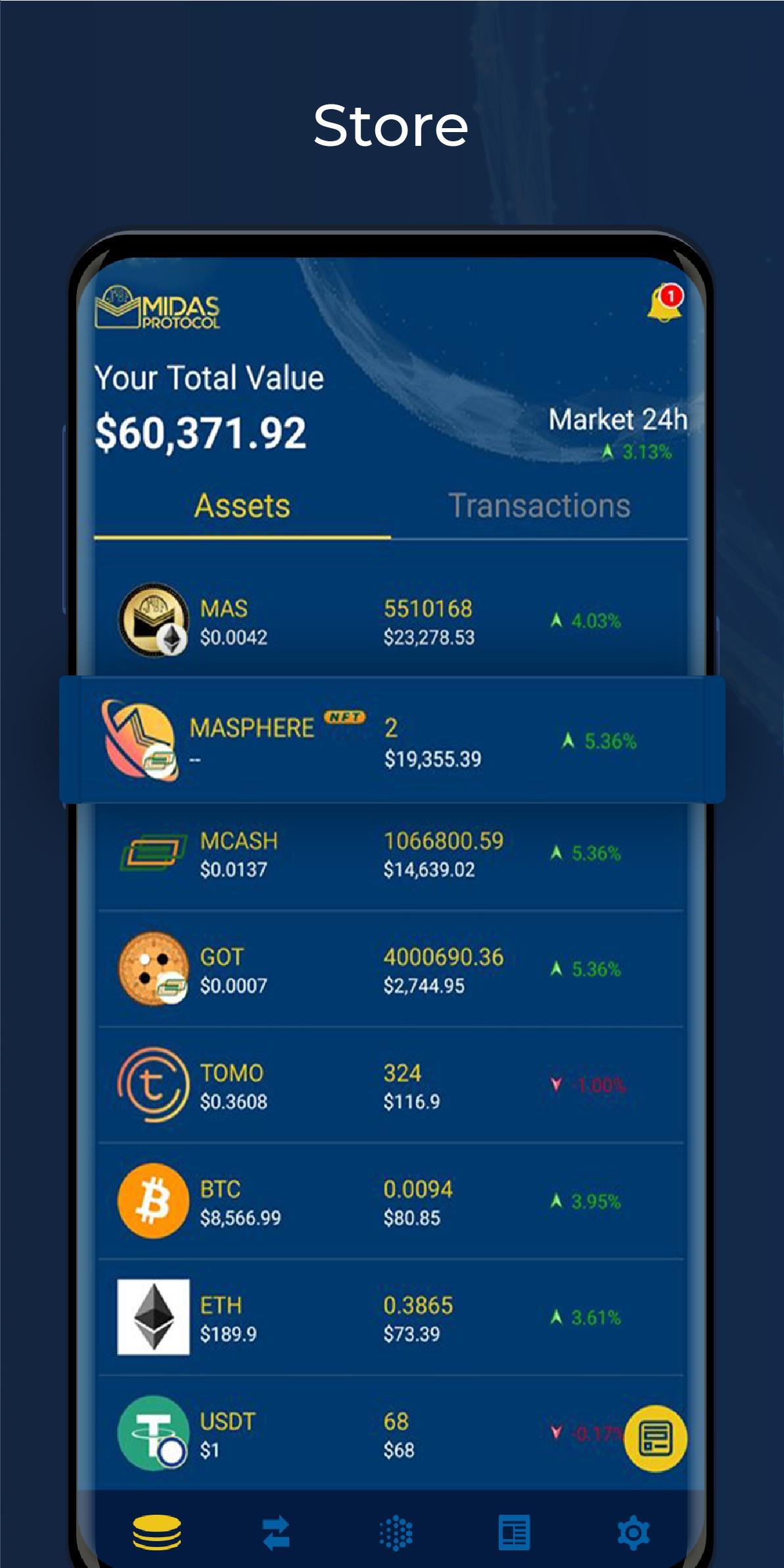 Midas Crypto Wallet: Bitcoin, Ethereum, XRP, EOS for ...