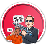 WASticker ManInBlack Pack