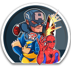 WASticker Superhero Pack Part 2-icoon