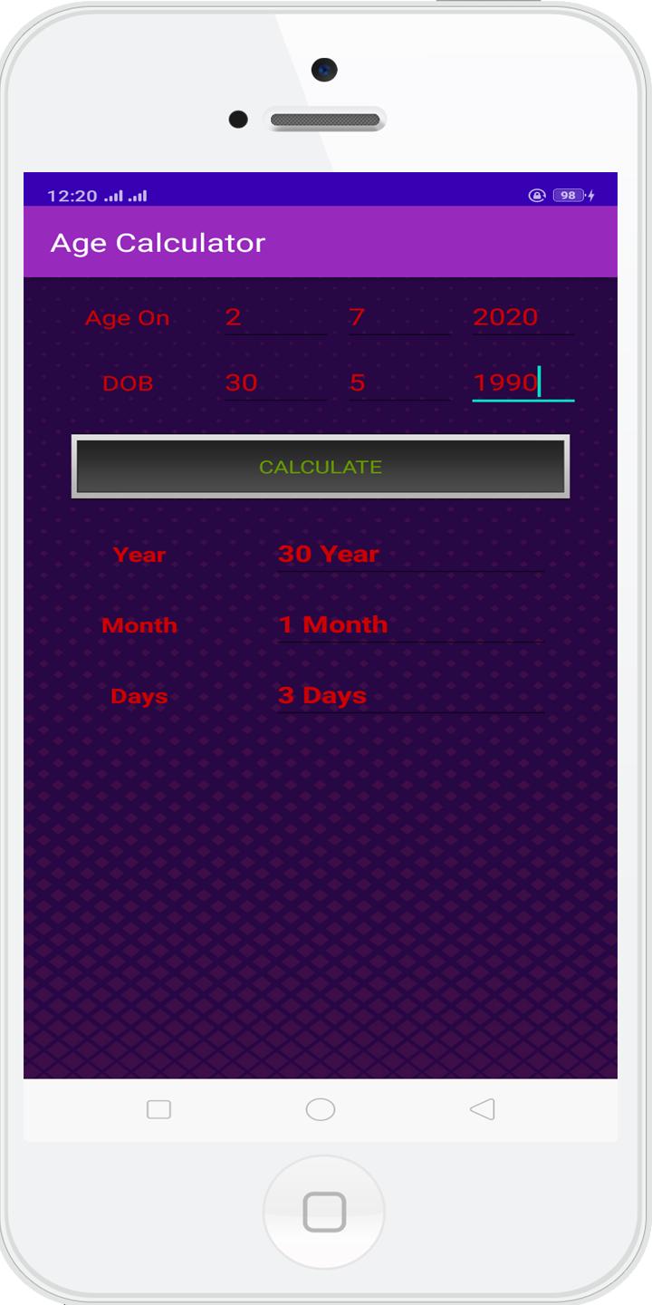 Age Calculator With Day Month And Years For Android Apk Download - roblox account age finder