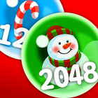 Christmas number merge 2048 icône