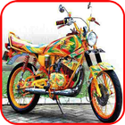 RX King Cool Motorcycle ikon