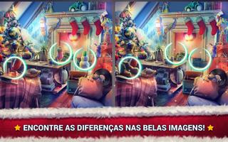 Encontre a Diferença Natal: Jogos de Quebra Cabeça Cartaz