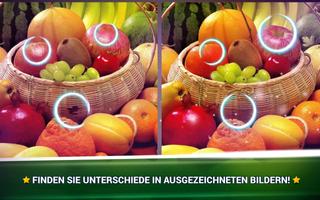 Unterschiede Finden Obst - Fin Plakat