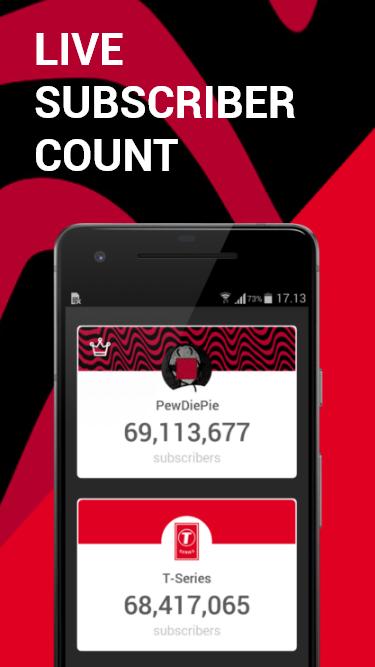 Subscribers Live Pewdiepie Vs T Series For Android Apk Download - pewdiepie vs t series live sub count update roblox