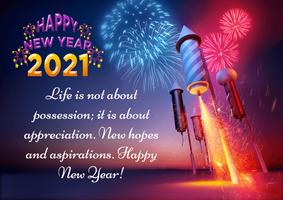 Happy New Year Wishes 2021 poster
