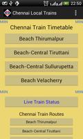 Chennai Local Train Timetable poster