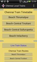 Chennai Local Train Timetable ポスター