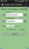 Chennai Local Train Timetable capture d'écran 1