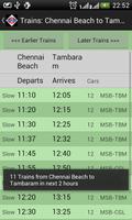 Chennai Local Train Timetable screenshot 2