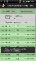 Chennai Local Train Timetable Screenshot 2