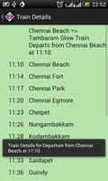 Chennai Local Train Timetable capture d'écran 3