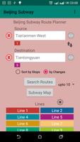 Beijing Subway Route Planner Affiche