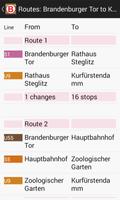 Berlin Subway Route Planner captura de pantalla 2
