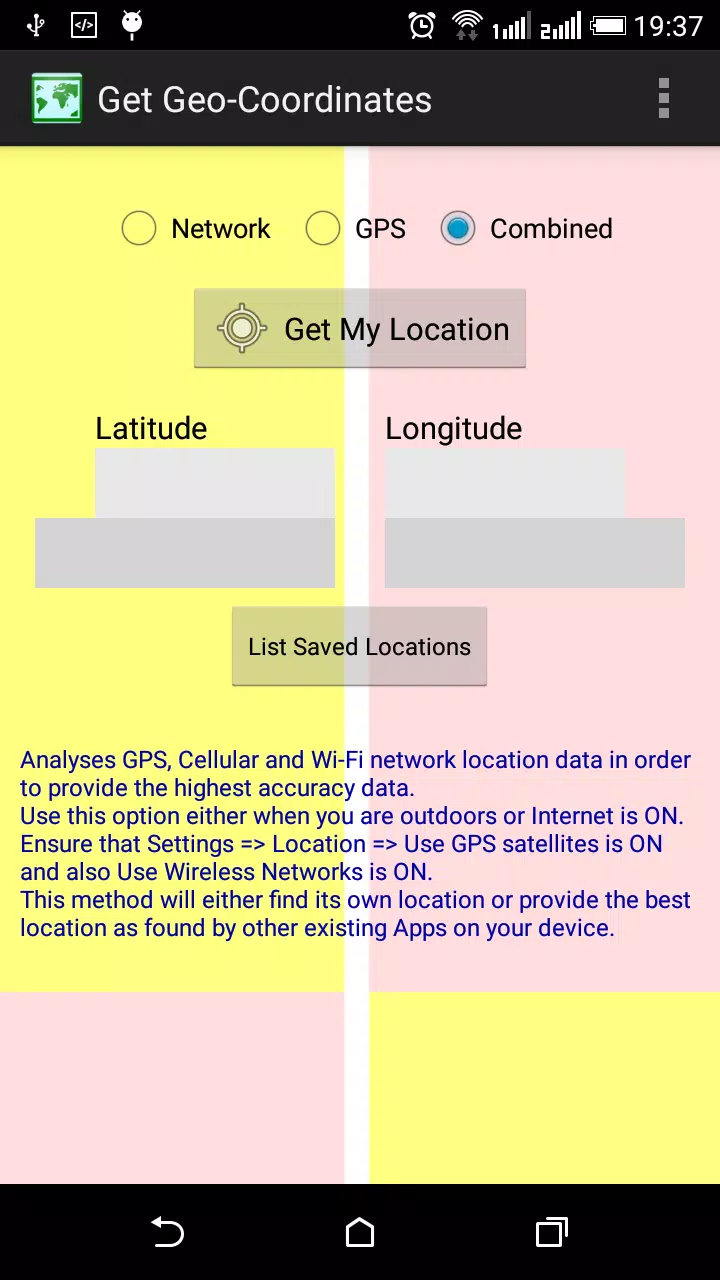 Geographical Coordinates Of My Location Get Geo-Coordinates For Android - Apk Download