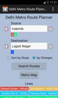 Delhi Metro Route Planner Affiche