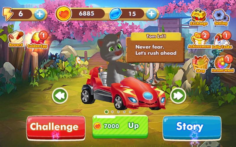 My Talking Cat Dog Tom Racing Kart Car 3d For Android Apk Download