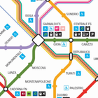 آیکون‌ Milan Metro Map 2023