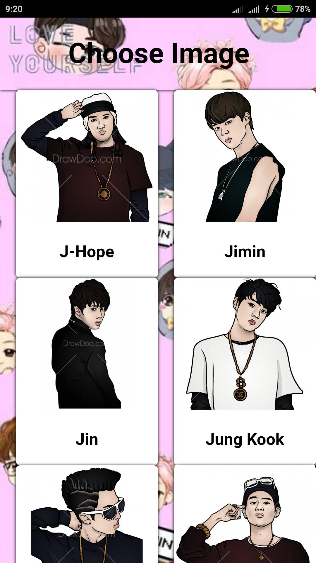 How To Draw BTS Members Cartoon APK for Android Download