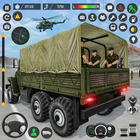 오프로드 육군 트럭 게임 아이콘