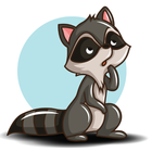 Raccoon Sticker icon