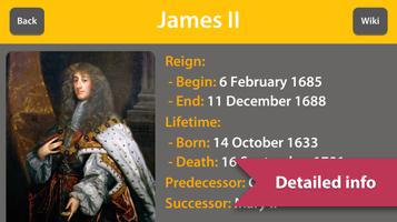 English history - queens, kings, dates, facts captura de pantalla 3