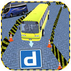 Bus parking simulator icon