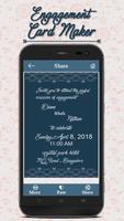 Engagement Invitation Card Maker الملصق