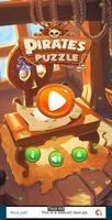 Puzzle Block Pirate Flag poster