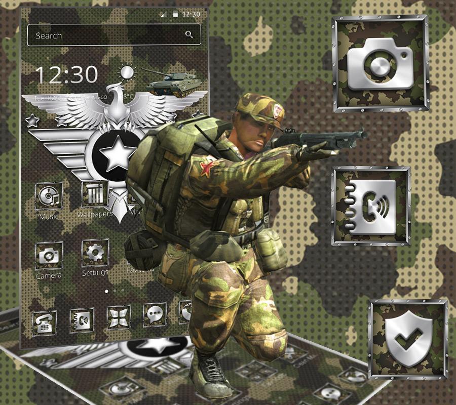 Allerlei soorten Onderstrepen openbaring Militair Camo Leger Thema APK voor Android Download