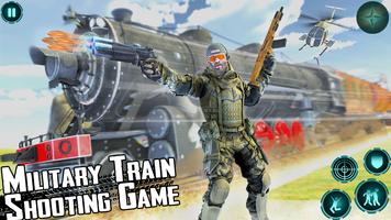 Military Train Shooting Game: Euro Train Simulator Affiche
